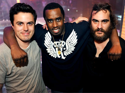 Casey Affleck, Puff Daddy, Joaquin Phoenix Casey Affleck, Puff Daddy, Joaquin Phoenix